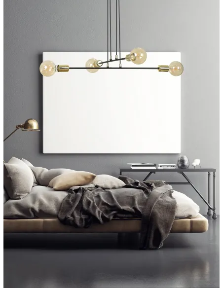 lampa wisząca VESIO 4 BLACK EMIBIG