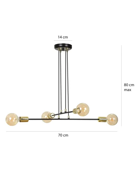 lampa wisząca VESIO 4 EMIBIG