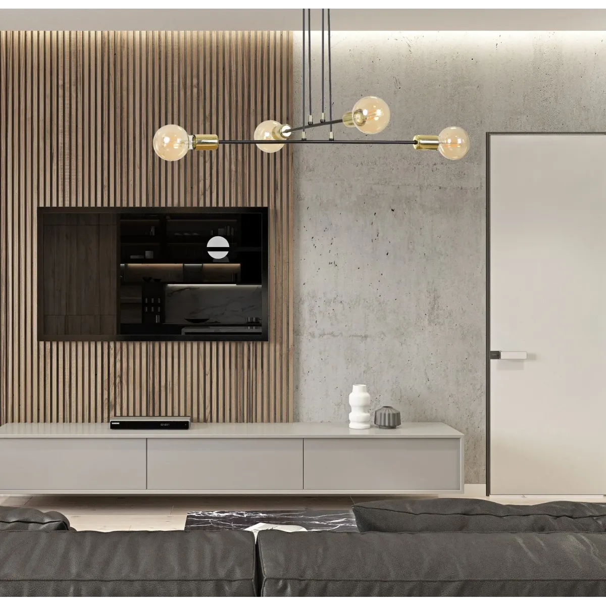 lampa wisząca VESIO 4 BLACK EMIBIG