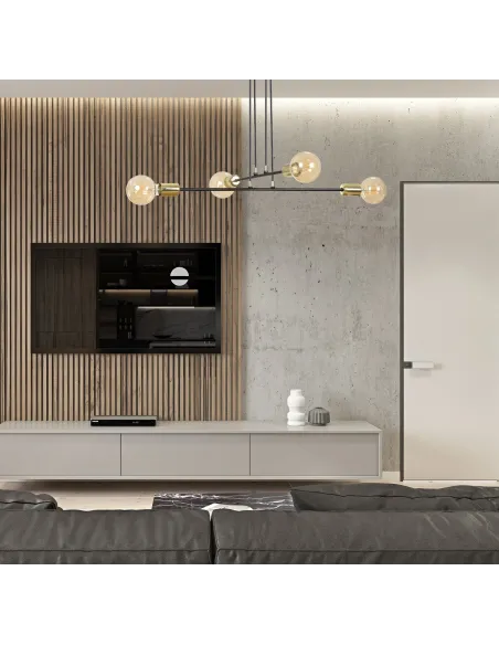 lampa wisząca VESIO 4 BLACK EMIBIG