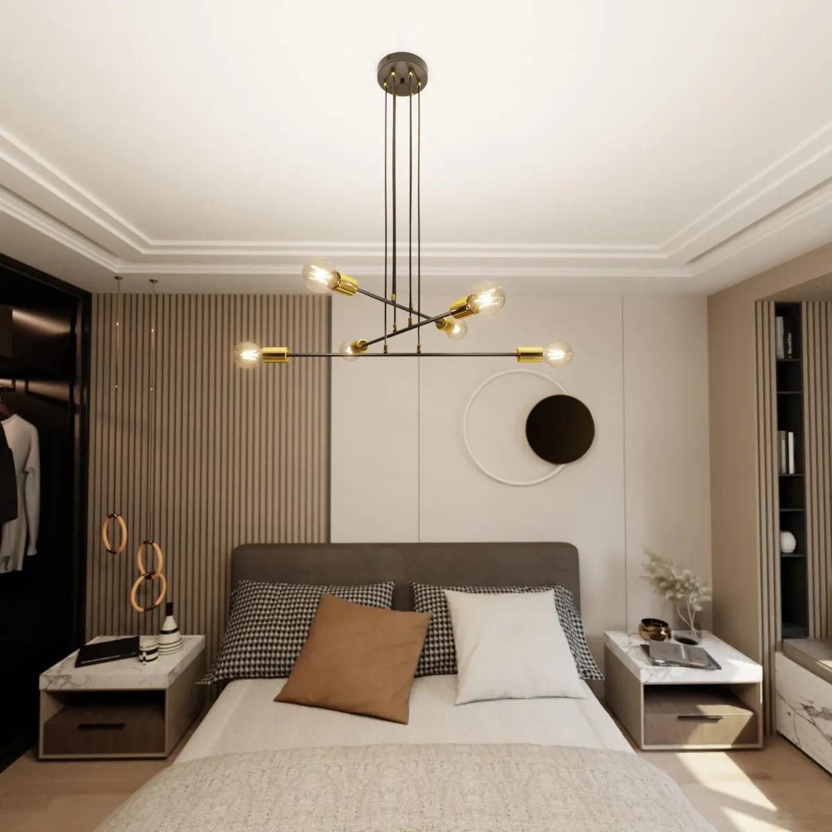 lampa wisząca VESIO 6 BLACK EMIBIG