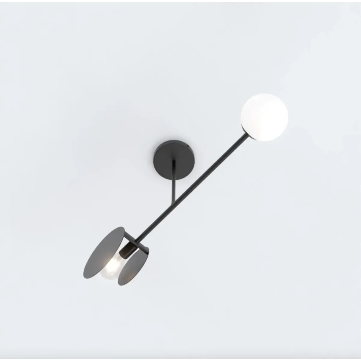 Lampa sufitowa MINERVA 2 BLACK EMIBIG