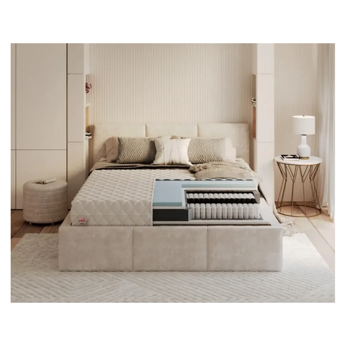 Materac LAVAL FDM kieszeniowy