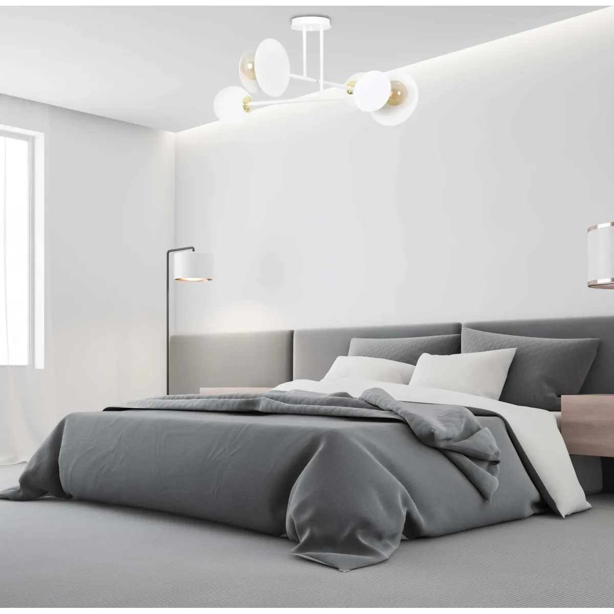 Lampa sufitowa MINERVA 4 WHITE EMIBIG