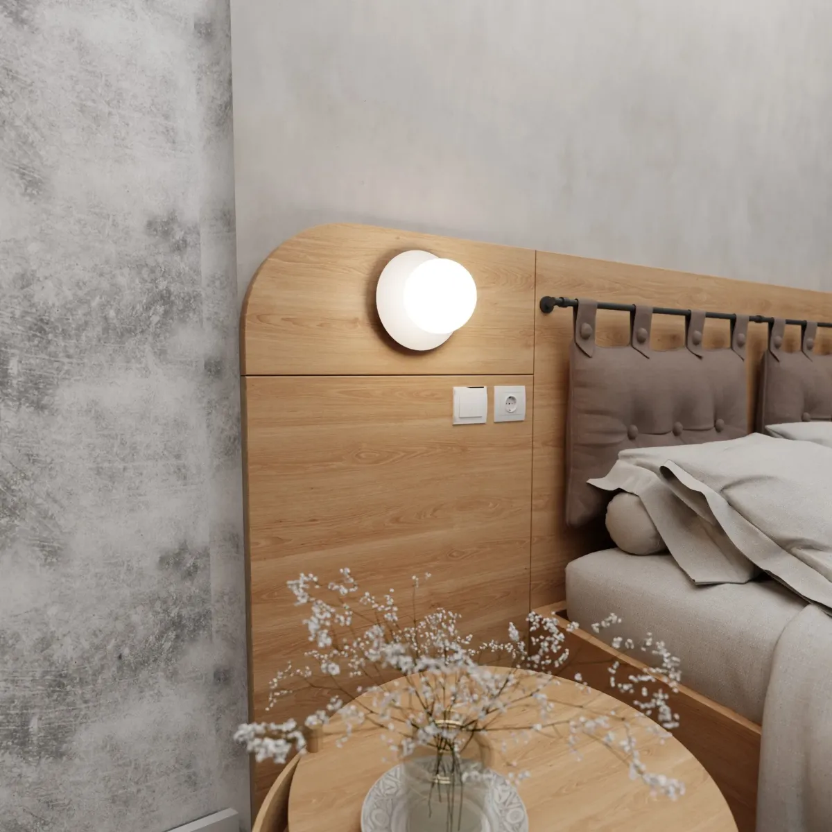 Kinkiet MINERVA K1 WHITE EMIBIG