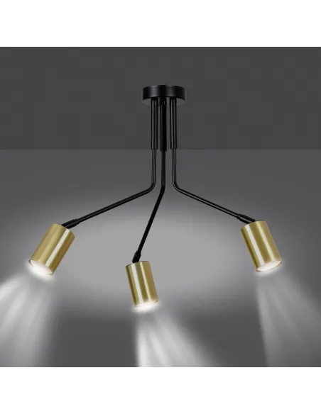 Lampa sufitowa VERNO 3 BLACK EMIBIG