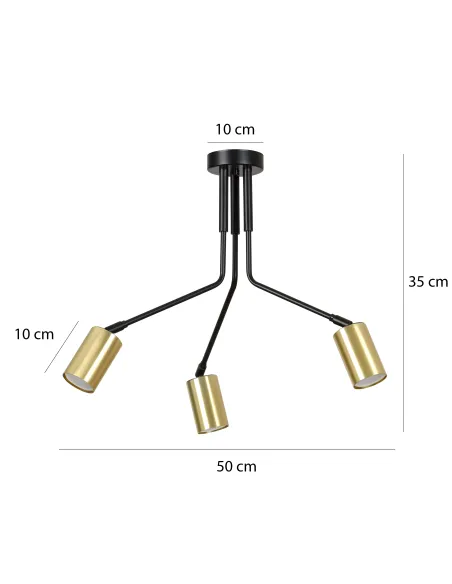 Lampa sufitowa VERNO 3 EMIBIG