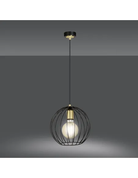 lampa wisząca ALBIO 1 BLACK EMIBIG
