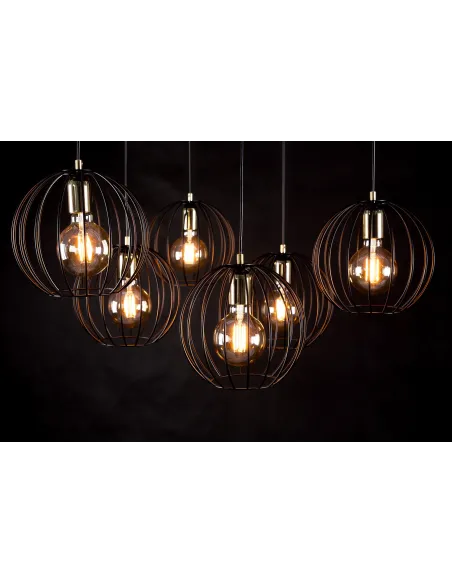 lampa wisząca ALBIO 1 BLACK EMIBIG