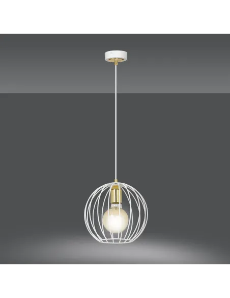 lampa wisząca ALBIO 1 WHITE EMIBIG