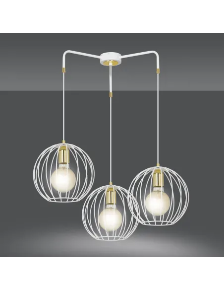 Lampa wisząca ALBIO 3 WHITE EMIBIG