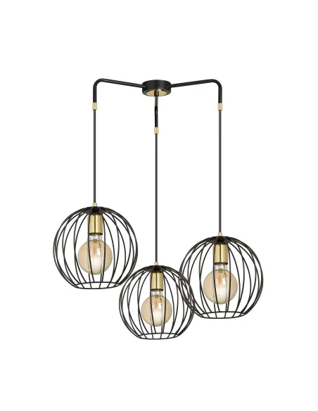 Lampa wisząca ALBIO 3 BLACK EMIBIG
