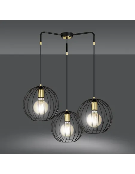 Lampa wisząca ALBIO 3 BLACK EMIBIG