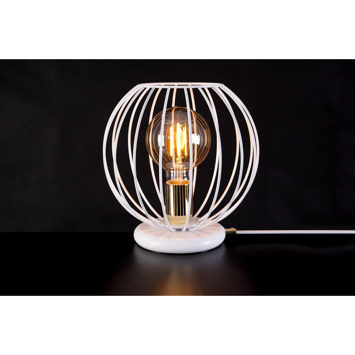 Lampa stołowa ALBIO LN1 WHITE EMIBIG