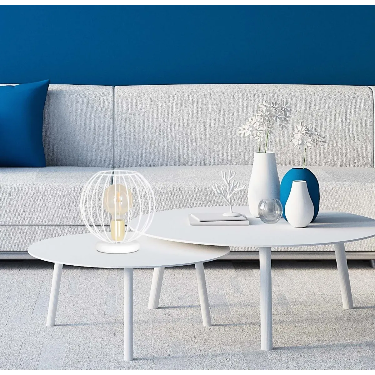 Lampa stołowa ALBIO LN1 WHITE EMIBIG