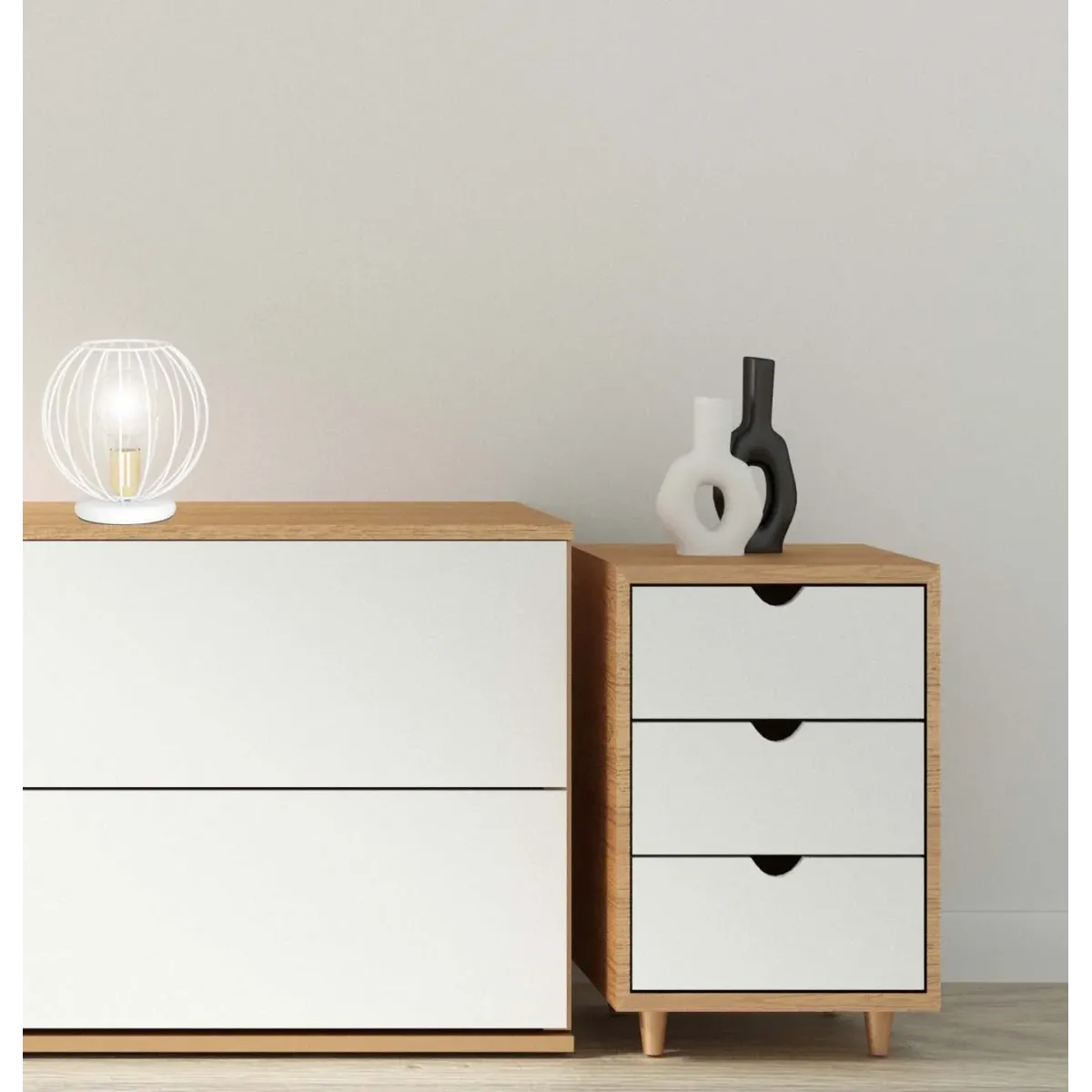 Lampa stołowa ALBIO LN1 WHITE EMIBIG