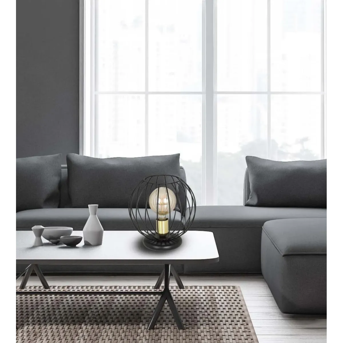 Lampa stołowa ALBIO LN1 BLACK EMIBIG