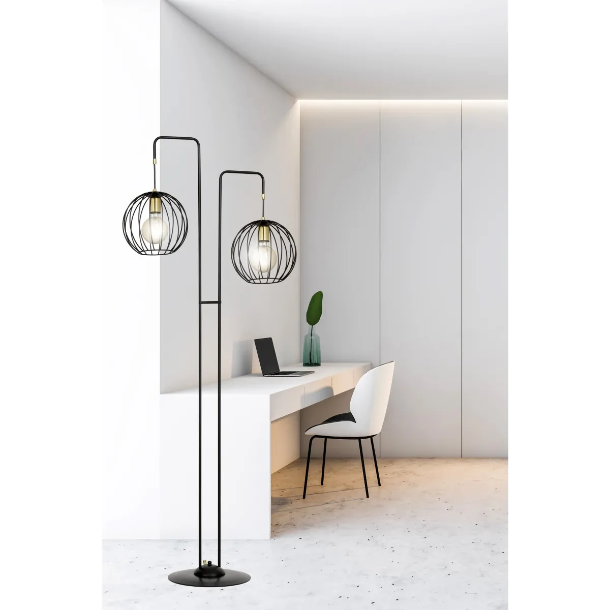 Lampa podłogowa ALBIO LP2 BLACK EMIBIG
