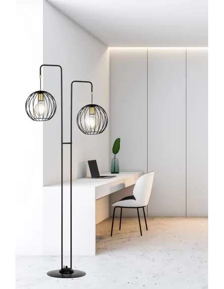 Lampa podłogowa ALBIO LP2 BLACK EMIBIG