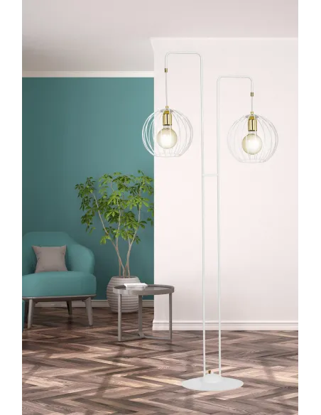 Lampa podłogowa ALBIO LP2 WHITE EMIBIG