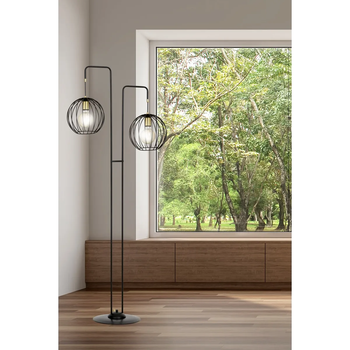 Lampa podłogowa ALBIO LP2 BLACK EMIBIG