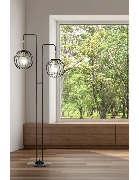 Lampa podłogowa ALBIO LP2 BLACK EMIBIG