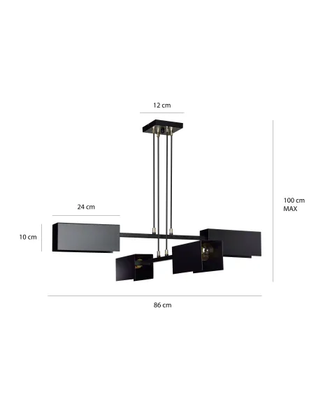 lampa wisząca TOLOS 4 EMIBIG