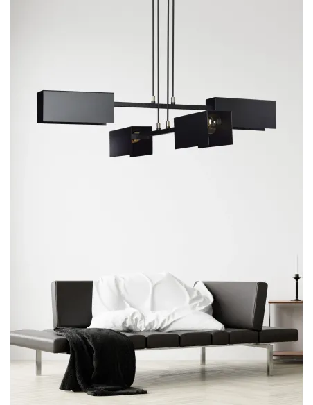 lampa wisząca TOLOS 4 BLACK EMIBIG