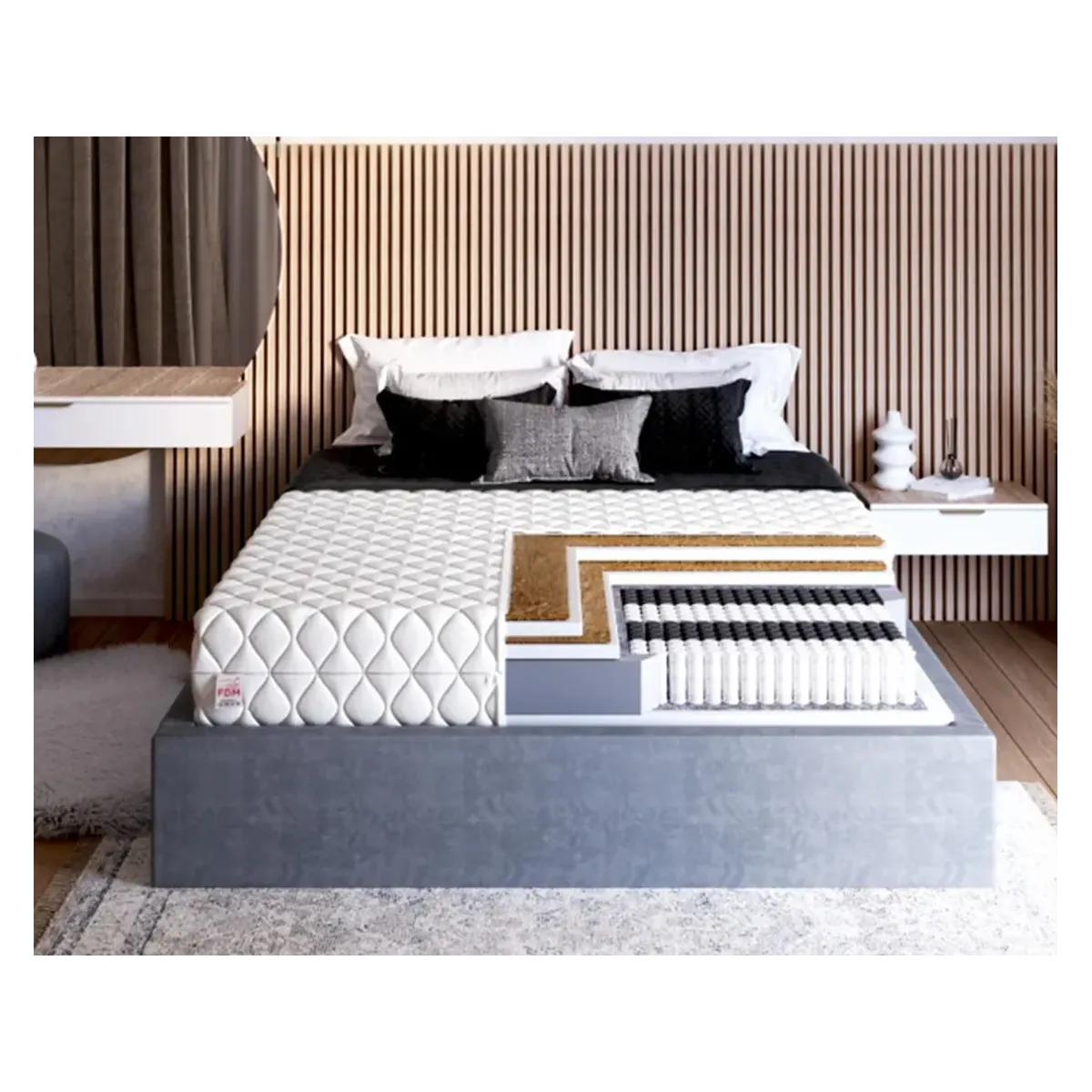 Materac FAMILY MAX DOUBLE FDM kieszeniowy