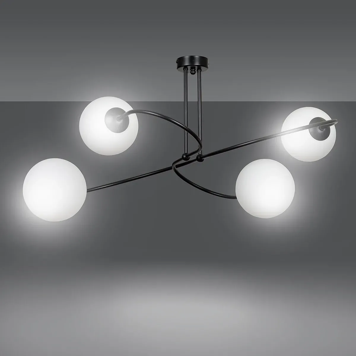 Lampa sufitowa SELBI 2 BLACK EMIBIG