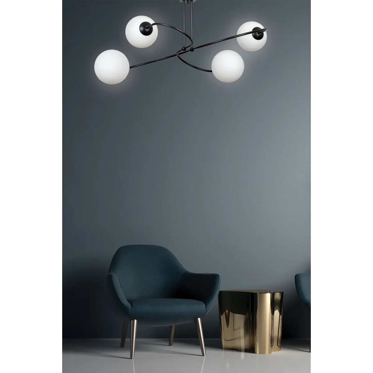 Lampa sufitowa SELBI 2 BLACK EMIBIG