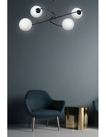 Lampa sufitowa SELBI 2 BLACK EMIBIG