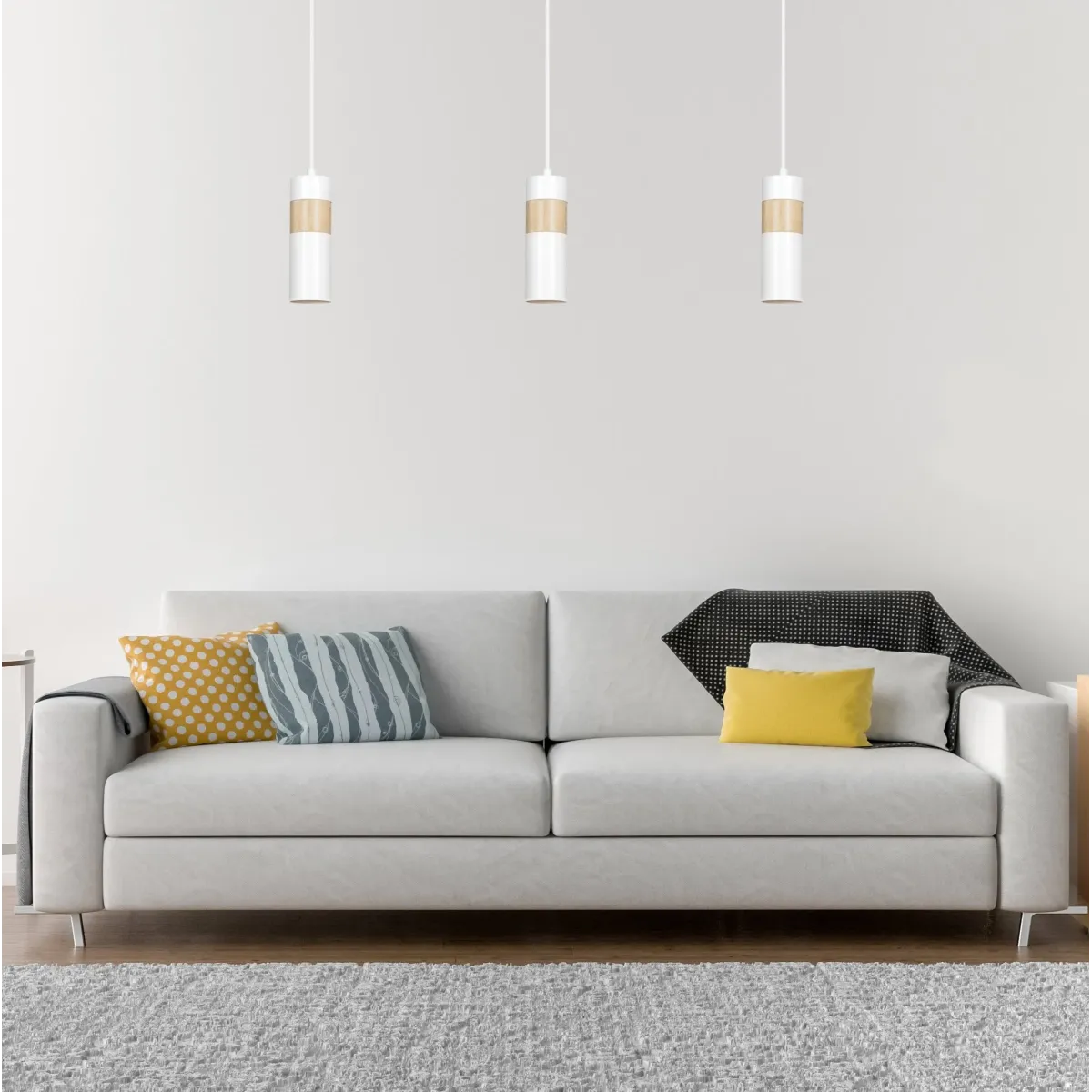 Lampa wisząca AKARI 1 WHITE EMIBIG