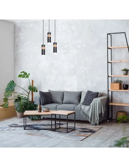 Lampa wisząca AKARI 1 BLACK EMIBIG