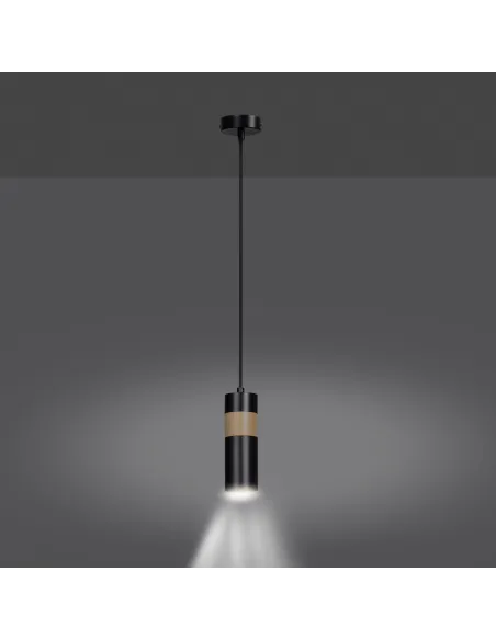 Lampa wisząca AKARI 1 BLACK EMIBIG