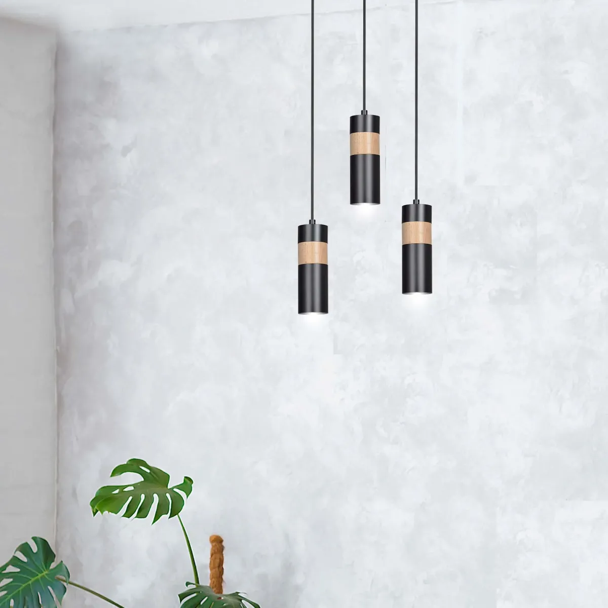 Lampa wisząca AKARI 1 BLACK EMIBIG