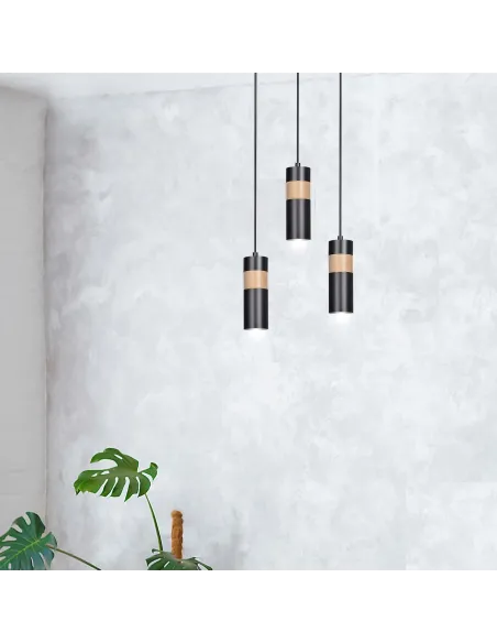 Lampa wisząca AKARI 1 BLACK EMIBIG