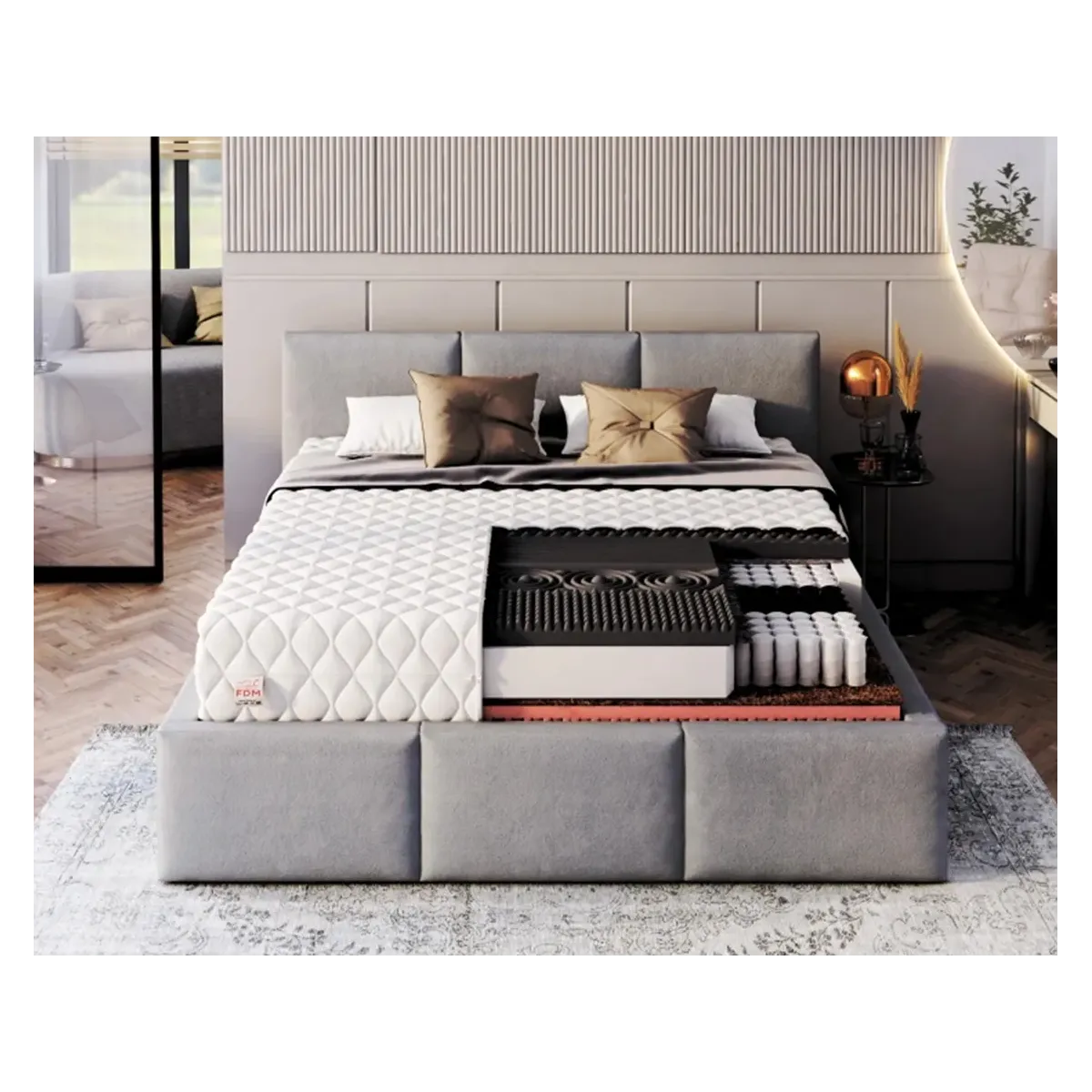 Materac GINASO FDM kieszeniowy