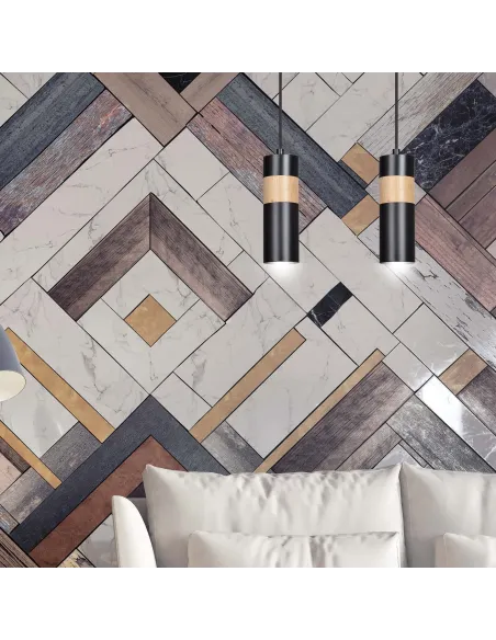 Lampa wisząca AKARI 2 BLACK EMIBIG