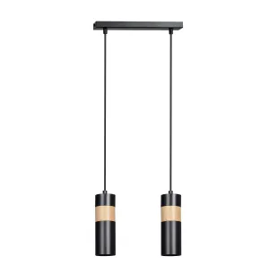 Lampa wisząca AKARI 2 BLACK EMIBIG