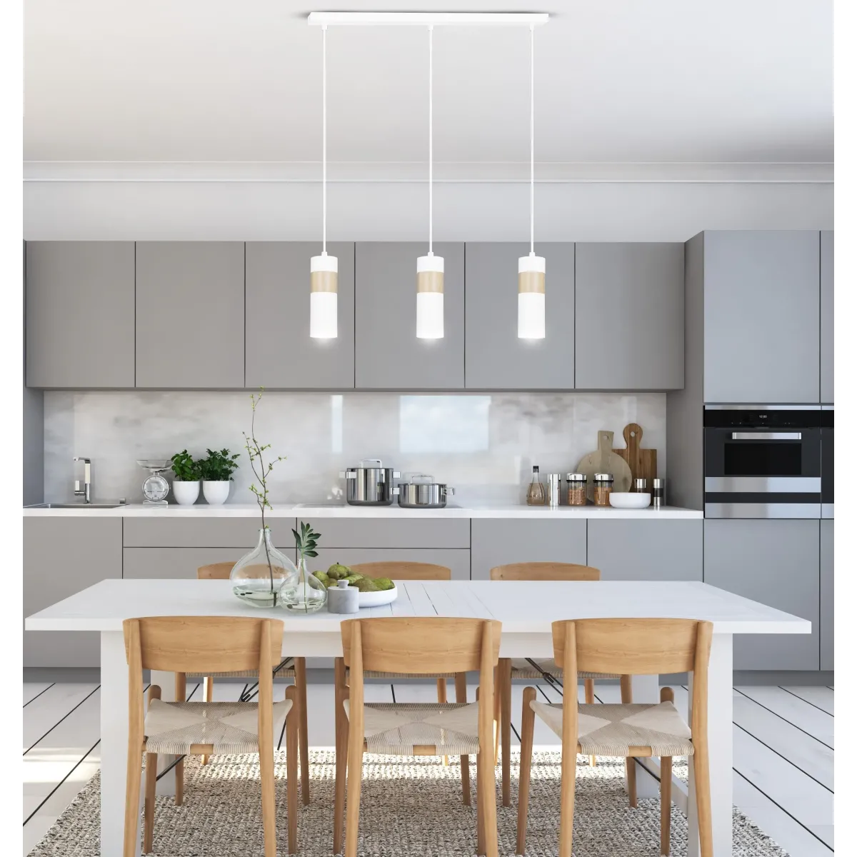 Lampa wisząca AKARI 3 WHITE EMIBIG