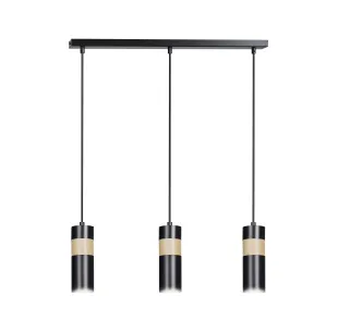 Lampa wisząca AKARI 3 BLACK EMIBIG