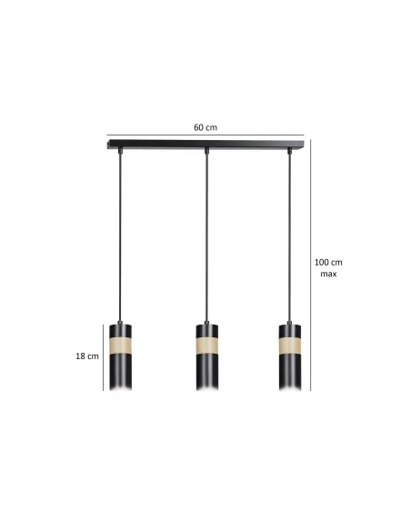 Lampa wisząca AKARI 3 EMIBIG