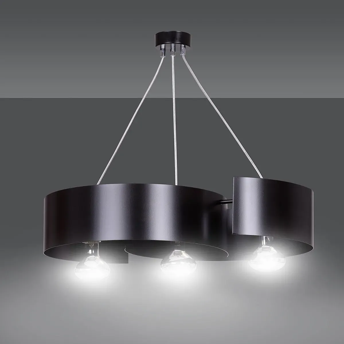 Lampa wisząca VIXON 3 BLACK EMIBIG