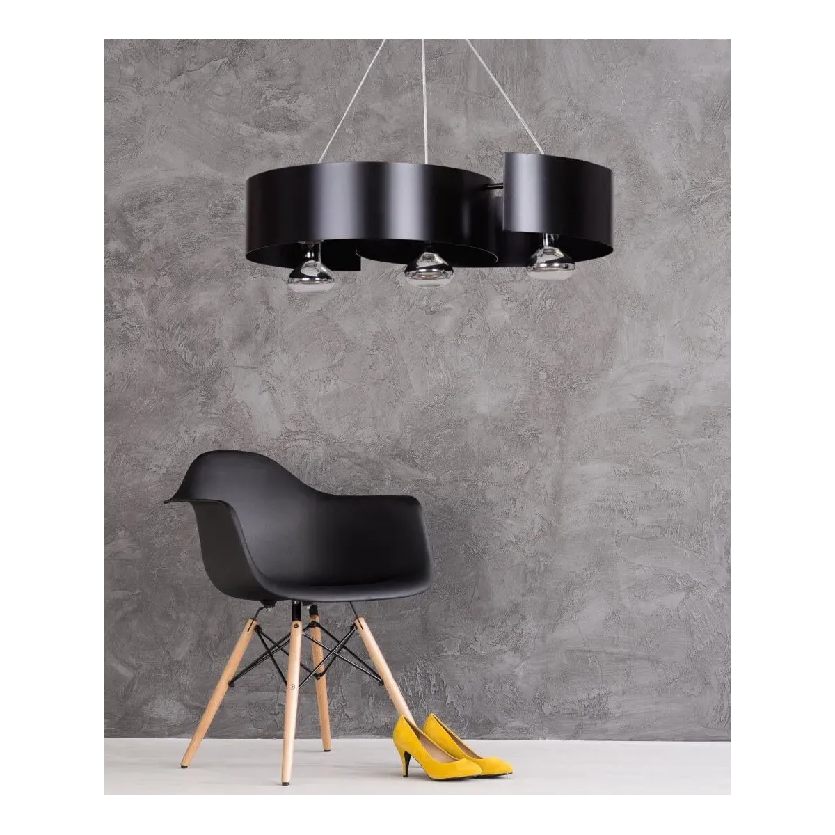 Lampa wisząca VIXON 3 BLACK EMIBIG