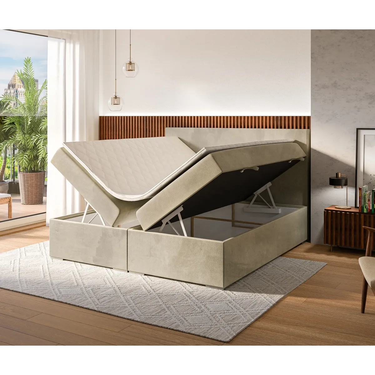 Łóżko kontynentalne LEMO LAVERTO