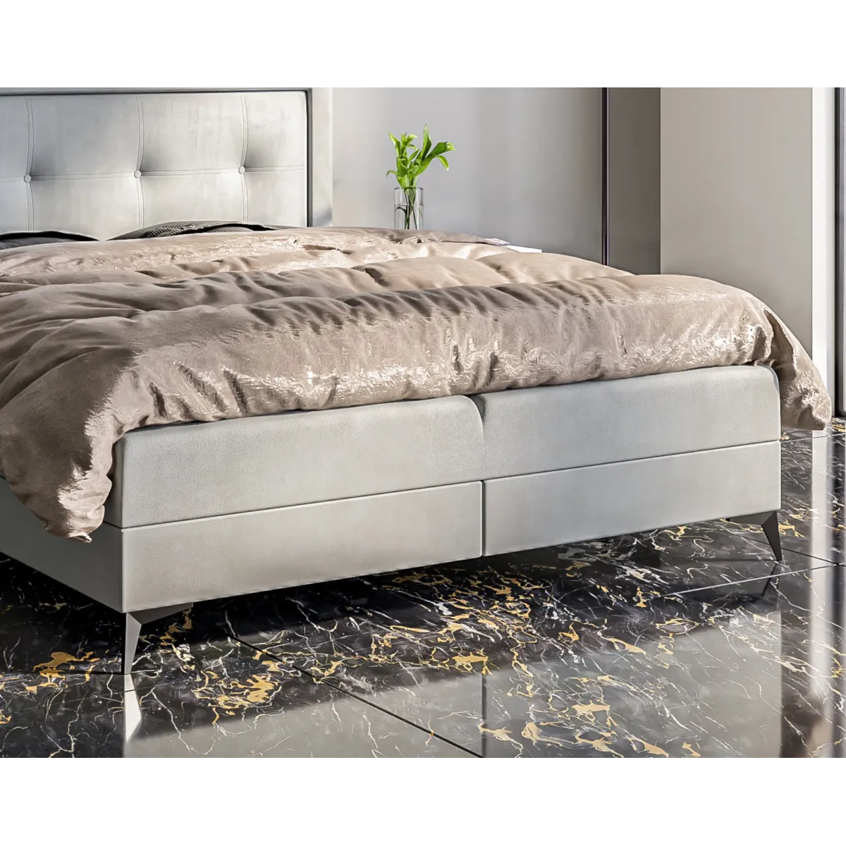 Łóżko kontynentalne HUGO LAVERTO