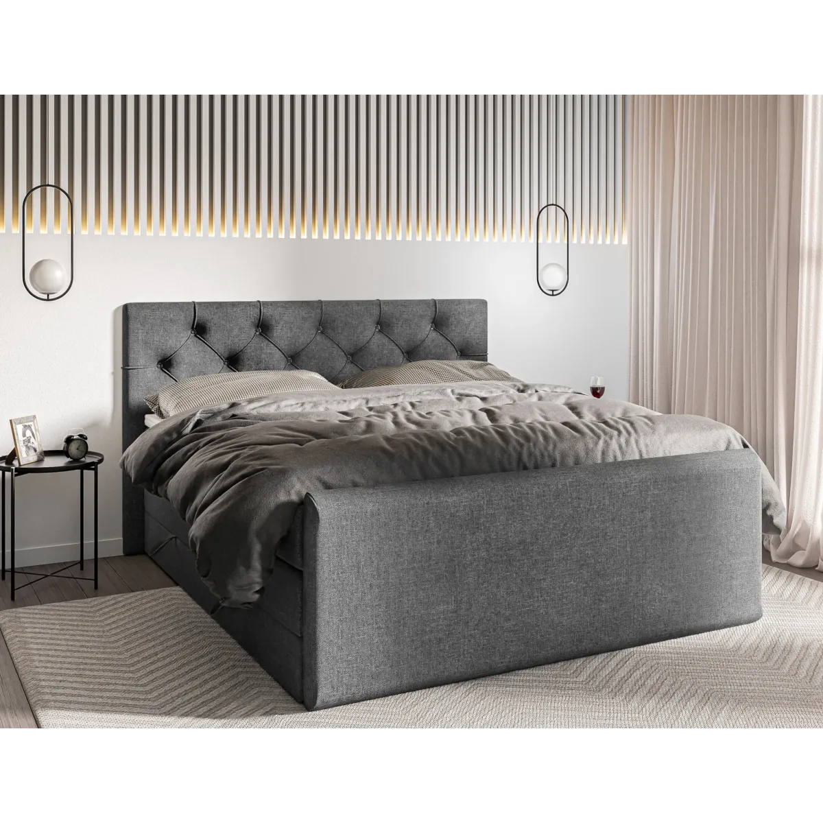 Łóżko kontynentalne HUGO 2 LAVERTO