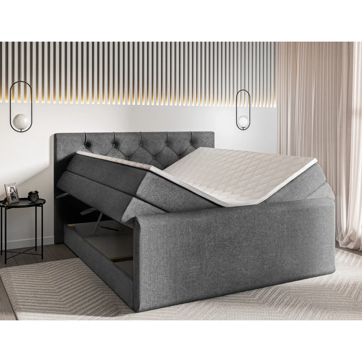 Łóżko kontynentalne HUGO 2 LAVERTO