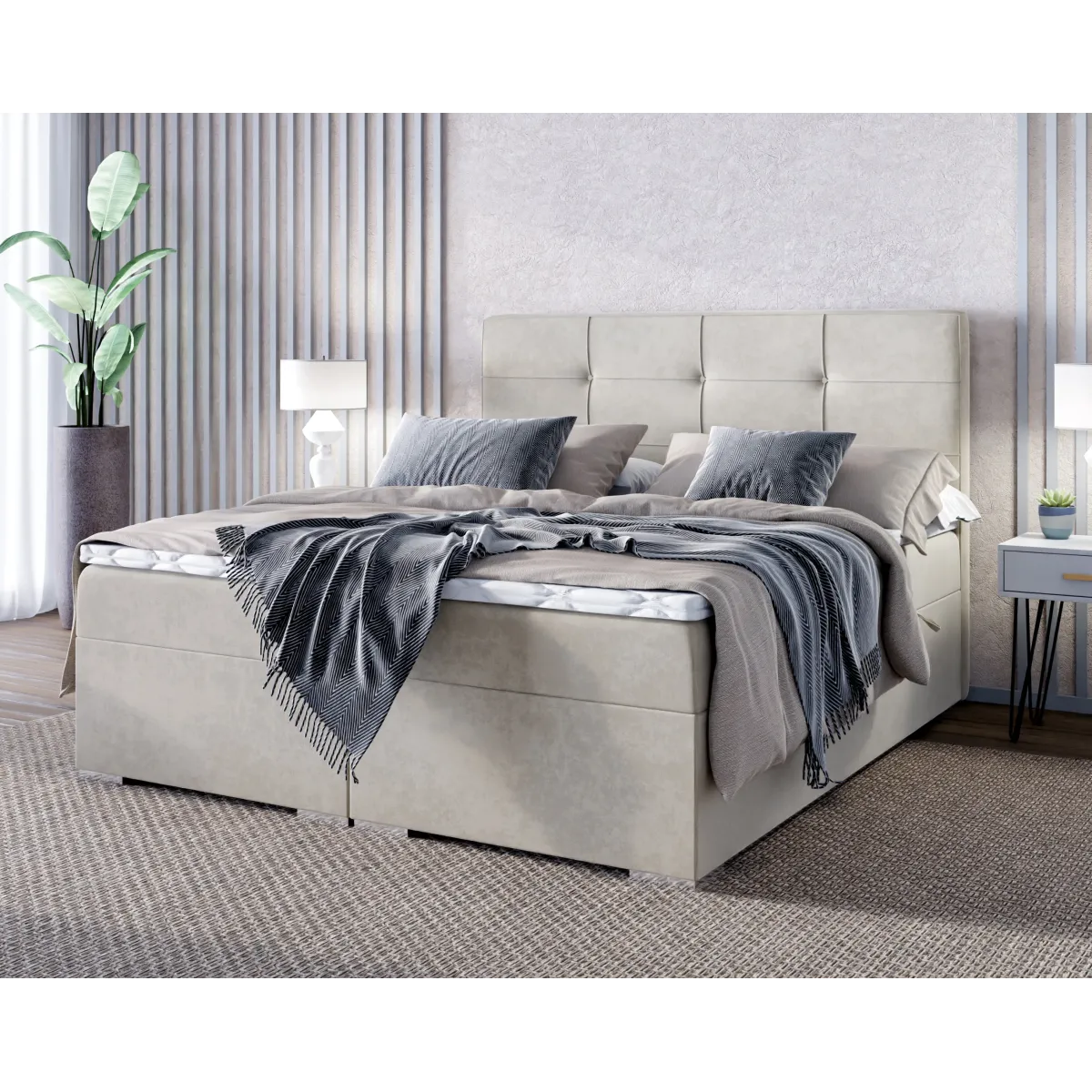 Łóżko kontynentalne LOFT LAVERTO